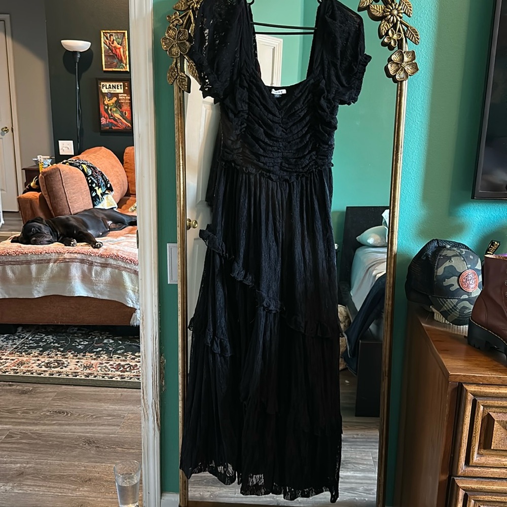 American Eagle tiered lace, Gothic style dress/romper
